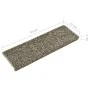 Stair tread mats 15 pcs gray 65x21x4 cm by vidaXL, Stair mats - Ref: Foro24-134575, Price: 100,33 €, Discount: %