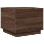 Coffee table with LED lights oak brown 50x50x40 cm by vidaXL, Coffee table - Ref: Foro24-839874, Price: 57,28 €, Discount: %