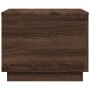 Coffee table with LED lights oak brown 50x50x40 cm by vidaXL, Coffee table - Ref: Foro24-839874, Price: 58,16 €, Discount: %