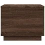Coffee table with LED lights oak brown 50x50x40 cm by vidaXL, Coffee table - Ref: Foro24-839874, Price: 57,28 €, Discount: %