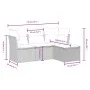 4-piece garden sofa set and brown synthetic rattan cushions by vidaXL, Garden sets - Ref: Foro24-3263119, Price: 259,27 €, Di...