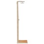Ducha de exterior ratán PE y madera acacia beige 50x55x224 cm