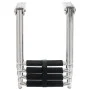 Folding boarding ladder 4 steps stainless steel by vidaXL, Boat scales - Ref: Foro24-92375, Price: 94,55 €, Discount: %