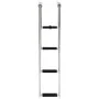 Folding boarding ladder 4 steps stainless steel by vidaXL, Boat scales - Ref: Foro24-92375, Price: 94,55 €, Discount: %