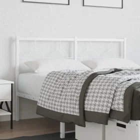 Kopfteil aus weißem Metall, 140 cm von vidaXL, Kopf- und Fußteile - Ref: Foro24-376308, Preis: 39,35 €, Rabatt: %