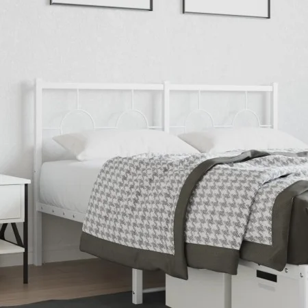 Kopfteil aus weißem Metall, 140 cm von vidaXL, Kopf- und Fußteile - Ref: Foro24-376308, Preis: 39,33 €, Rabatt: %