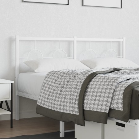 Kopfteil aus weißem Metall, 140 cm von vidaXL, Kopf- und Fußteile - Ref: Foro24-376308, Preis: 39,82 €, Rabatt: %