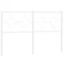 Cabecero de metal blanco 140 cm de vidaXL, Cabeceros y pies de cama - Ref: Foro24-376308, Precio: 39,33 €, Descuento: %