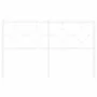Cabecero de metal blanco 140 cm de vidaXL, Cabeceros y pies de cama - Ref: Foro24-376308, Precio: 39,33 €, Descuento: %