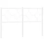 Cabecero de metal blanco 140 cm de vidaXL, Cabeceros y pies de cama - Ref: Foro24-376308, Precio: 39,33 €, Descuento: %