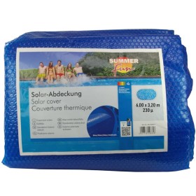 Summer Fun Cubierta solar para piscina ovalada PE azul 600x320