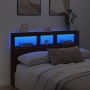 Eichenbraunes LED-Bettkopfteil 160x17x102 cm von vidaXL, Kopf- und Fußteile - Ref: Foro24-839209, Preis: 106,66 €, Rabatt: %