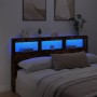 Kopfteil mit LED-Licht, geräucherte Eiche, 180 x 17 x 102 cm von vidaXL, Kopf- und Fußteile - Ref: Foro24-839214, Preis: 106,...