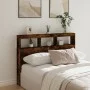 Kopfteil mit LED-Licht, geräucherte Eiche, 140 x 17 x 102 cm von vidaXL, Kopf- und Fußteile - Ref: Foro24-839200, Preis: 84,1...