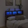 Kopfteil mit LED-Licht, geräucherte Eiche, 140 x 17 x 102 cm von vidaXL, Kopf- und Fußteile - Ref: Foro24-839200, Preis: 84,1...