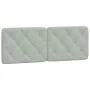 Cabecero de cama acolchado terciopelo gris claro 140 cm de vidaXL, Cabeceros y pies de cama - Ref: Foro24-374727, Precio: 47,...