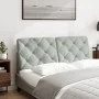 Cabecero de cama acolchado terciopelo gris claro 140 cm de vidaXL, Cabeceros y pies de cama - Ref: Foro24-374727, Precio: 47,...