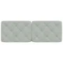 Light gray velvet padded headboard 140 cm by vidaXL, Headboards and footboards - Ref: Foro24-374727, Price: 47,84 €, Discount: %
