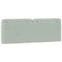 Cabecero de cama acolchado terciopelo gris claro 140 cm de vidaXL, Cabeceros y pies de cama - Ref: Foro24-374727, Precio: 47,...