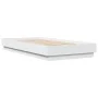 White engineered wood bed frame 75x190 cm by vidaXL, Beds and slatted bases - Ref: Foro24-839637, Price: 72,09 €, Discount: %