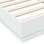 Estructura de cama madera de ingeniería blanca 75x190 cm de vidaXL, Camas y somieres - Ref: Foro24-839637, Precio: 65,06 €