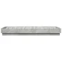 Concrete gray engineered wood bed frame 75x190 cm by vidaXL, Beds and slatted bases - Ref: Foro24-839640, Price: 83,26 €, Dis...