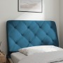 Blaues, samtgepolstertes Bettkopfteil, 80 cm von vidaXL, Kopf- und Fußteile - Ref: Foro24-374706, Preis: 51,88 €, Rabatt: %