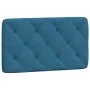 Blaues, samtgepolstertes Kopfteil 90 cm von vidaXL, Kopf- und Fußteile - Ref: Foro24-374712, Preis: 44,93 €, Rabatt: %