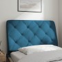 Blaues, samtgepolstertes Kopfteil 90 cm von vidaXL, Kopf- und Fußteile - Ref: Foro24-374712, Preis: 45,60 €, Rabatt: %