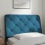 Blaues, samtgepolstertes Kopfteil 90 cm von vidaXL, Kopf- und Fußteile - Ref: Foro24-374712, Preis: 44,93 €, Rabatt: %
