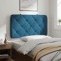 Blaues, samtgepolstertes Kopfteil 90 cm von vidaXL, Kopf- und Fußteile - Ref: Foro24-374712, Preis: 45,60 €, Rabatt: %