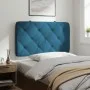 Blaues, samtgepolstertes Kopfteil 90 cm von vidaXL, Kopf- und Fußteile - Ref: Foro24-374712, Preis: 44,93 €, Rabatt: %