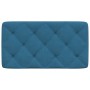 Blaues, samtgepolstertes Kopfteil 90 cm von vidaXL, Kopf- und Fußteile - Ref: Foro24-374712, Preis: 45,60 €, Rabatt: %