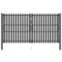 Anthrazitgraues Gartenzauntor aus Stahl 4x2,5 cm von vidaXL, Gartentore - Ref: Foro24-146338, Preis: 873,27 €, Rabatt: %