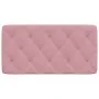 Cabecero de cama acolchado terciopelo rosa 100 cm de vidaXL, Cabeceros y pies de cama - Ref: Foro24-374719, Precio: 51,56 €, ...