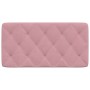 Pink velvet padded bed headboard 100 cm by vidaXL, Headboards and footboards - Ref: Foro24-374719, Price: 52,41 €, Discount: %