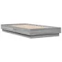 Estructura de cama madera de ingeniería gris Sonoma 75x190 cm de vidaXL, Camas y somieres - Ref: Foro24-839642, Precio: 83,27...