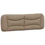 Cappuccino synthetic leather headboard bed frame 160x200cm by vidaXL, Beds and slatted bases - Ref: Foro24-3208013, Price: 23...