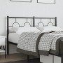 Kopfteil aus schwarzem Metall, 140 cm von vidaXL, Kopf- und Fußteile - Ref: Foro24-376259, Preis: 43,95 €, Rabatt: %
