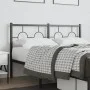 Kopfteil aus schwarzem Metall, 140 cm von vidaXL, Kopf- und Fußteile - Ref: Foro24-376259, Preis: 43,32 €, Rabatt: %