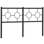Kopfteil aus schwarzem Metall, 140 cm von vidaXL, Kopf- und Fußteile - Ref: Foro24-376259, Preis: 43,32 €, Rabatt: %