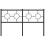 Kopfteil aus schwarzem Metall, 140 cm von vidaXL, Kopf- und Fußteile - Ref: Foro24-376259, Preis: 43,95 €, Rabatt: %