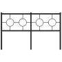 Kopfteil aus schwarzem Metall, 140 cm von vidaXL, Kopf- und Fußteile - Ref: Foro24-376259, Preis: 43,32 €, Rabatt: %