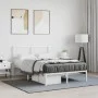 Estructura de cama de metal con cabecero blanca 120x200 cm de vidaXL, Camas y somieres - Ref: Foro24-376273, Precio: 95,65 €,...