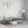 Metallbettgestell mit weißem Kopfteil 120x200 cm von vidaXL, Betten und Lattenroste - Ref: Foro24-376273, Preis: 96,99 €, Rab...