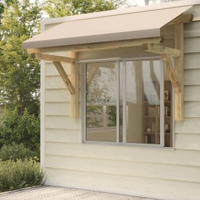 Pérgola de puerta de madera maciza de pino 150x100x100 cm