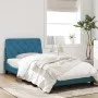 Estructura de cama con luces LED terciopelo azul 100x200 cm de vidaXL, Camas y somieres - Ref: Foro24-3213841, Precio: 154,29...