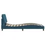 Estructura de cama con luces LED terciopelo azul 100x200 cm de vidaXL, Camas y somieres - Ref: Foro24-3213841, Precio: 154,29...