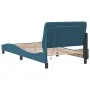 Estructura de cama con luces LED terciopelo azul 100x200 cm de vidaXL, Camas y somieres - Ref: Foro24-3213841, Precio: 154,29...