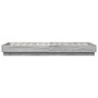 Sonoma gray engineered wood bed frame 100x200 cm by vidaXL, Beds and slatted bases - Ref: Foro24-839600, Price: 88,75 €, Disc...